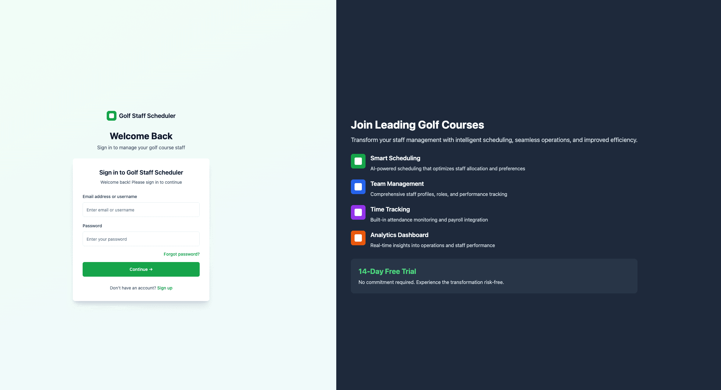 Golf Staff Scheduling Case Study