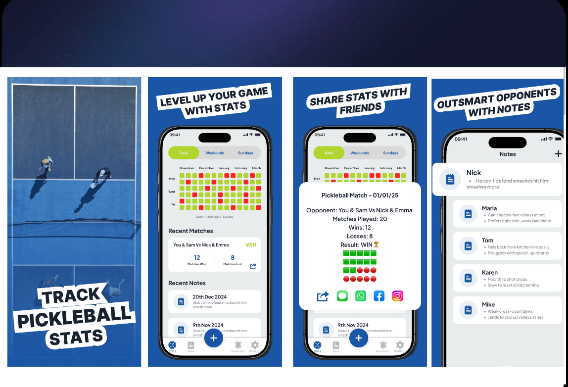 PickleballStats iOS App
